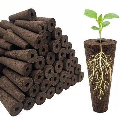 50-Pack Grow Sponges, Hydroponic Planting System Pods, Fast Germinating Seed Starting Sponges, Aerogarden Compatible