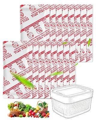 16 Pack Produce Saver Refill Kit, Ethylene Gas Absorber Refills Compatible with OXO Produce Keeper and Crisper Inserts, Produce Saver Packets for Fruits, Vegetables Fresh