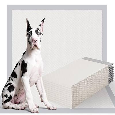 Gardner Pet 44" x 63" Extra Large Pee Pads for Dogs, Enormous Puppy Pads, Dog Pads with Anti-Slip Particle, Puppy Training Pads, Grey 10 Count
