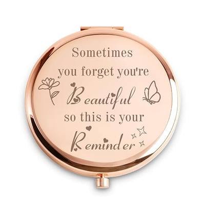 Personalized Gifts for Women Girls, Custom Gifts for Adult Teen, Compact Mirror for Her Friends Sister Daughter Mom, Birthday, Mothers Day Basket Stuffers