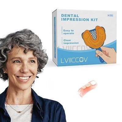 Custom Partial Dentures (2 Teeth) | Removable Portable Dental Flipper Tooth for Women & Men Miss Teeth