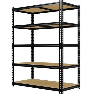 Heavy Duty Garage Storage Shelves, 5-Tier Adjustable Storage Shelving Unit | 3000 Lbs Capacity, 48" L x 24" W x 72"H Metal Shelving Racks for Kitchen Pantry Basement Bathroom Laundry