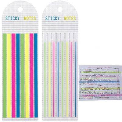 320 PCS Mahjong Card Highlighter Tape, American Mahjong Cards Rule Helper Line Finder Marker, Writable, Reusable Transparent Strips, Invisible Strategy Markers for Beginners & Advanced Players
