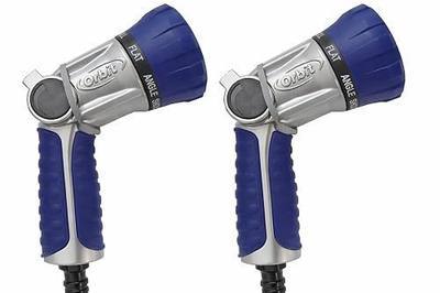 2-Pack Orbit 26700 8-Jet Max Watering Gun, Multi-Pattern Heavy-Duty Garden Hose Nozzle, 30% Increased Flow Rate