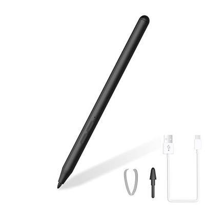 Rechargeable MPP 2.0 Tilt Pen for HP/Surface/Kobo, 4096 Pressure & Magnetic | Two Side Button, Palm Rejection Stylus for Surface Pro 11-3, Laptop/Book/Go/Studio for Students Artists Drawing Note-Taking