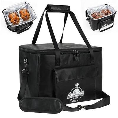 BBQ Blanket for Resting Meat, 16 x 10 x 10 Inch, Black | Reusable Insulated Meat Resting Bag for brisket, pork shoulder and turkey, designed for smokers, grilling and meat holding