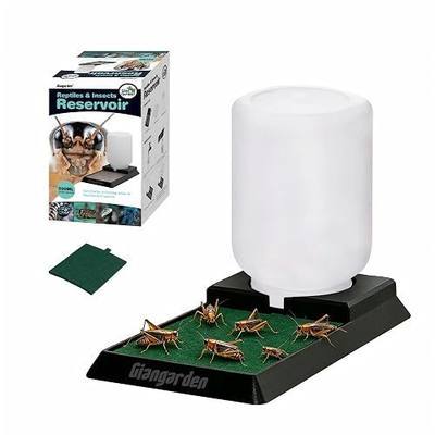 500ml Cricket Reptiles Water Feeder Reservoir Keeper, 2-in-1 Automatic Water Dispenser with Unique Sponge Pad Design for Geckos, Lizards, Bearded Dragons, Turtles