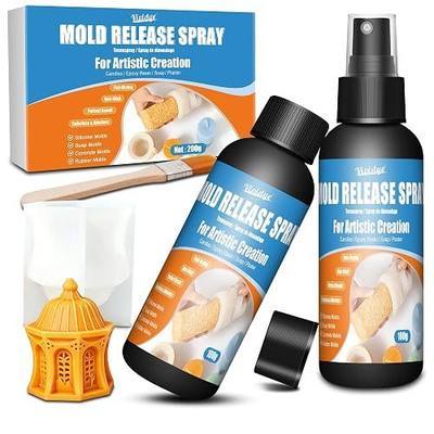 Professional Mold Release Spray - 7oz Water Based Mold Release Agent for Silicone, Epoxy Resin, Candle Making, Soap, Plaster & Concrete, Non-Stick, Easy to Demold, Extend Mold Life