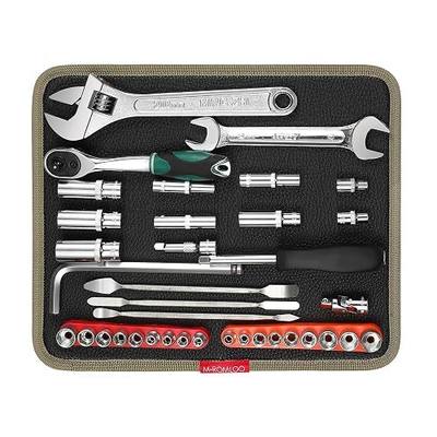 Magnetic Tool Mat for Mechanics, Flexible Screw Holder (Large) | Flexible Magnetic Tool Tray for Holding Screws, Nuts And Wrenches, Non-Slip Magnetic Tool Pad for Garage, Auto Repair and DIY