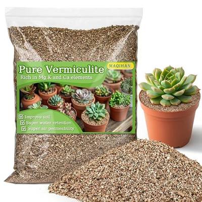 MAQIHAN Vermiculite - Vermiculite for Gardening Organic Soil Potting Mix Horticultural Sand for Seed Starting, Plants, Potting, Garden, Orchid, Horticultural,Succulen 1-3mm (42OZ)