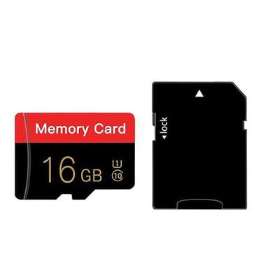 Micro Memory Card 16GB with Adapter, C10/U1/UHS-I/A1 TransFlash Card, TF Card for Camera, Smartphone, Tablet, Drone (Red 16GB)
