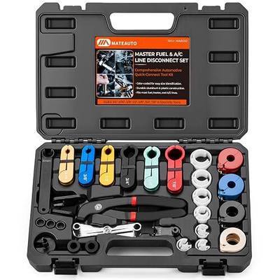 27 Piece Fuel Line Disconnect Tool Set | Fuel and AC Disconnect Pliers, Master Disconnect Tool Set, AC Line Disconnect Tool Set, Compatible with Ford Chevy GM