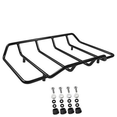 Tour Pack Luggage Rack Air Wing Trunk Top Rack Motorcycle Tour Pack Rack Compatible for Harley Touring Street Glide Electra Glide Road Glide Road King Ultra Limited 1984-Later, Black