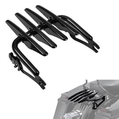 Stealth Luggage Rack Black Rear Mounting Rack Compatible for Harley Touring 2009-2024 Street Glide Road Glide FLHR FLHXS FLHX Road King Electra Glide Ultra Limited FLTRX