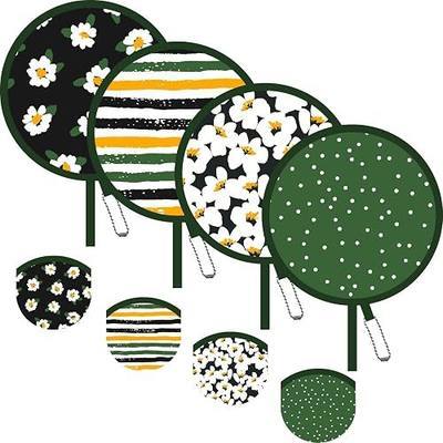 Foldable Pocket Hand Fan, Cooling Fan for Makeup & Outdoor, 4 Pack | Pocket Size, Cooling Fan, Makeup Drying