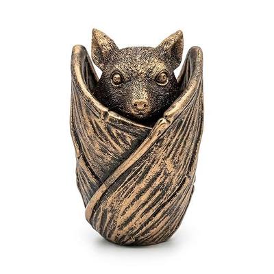 1 SETS 4.4" Bat Trinket Box - Antique Bronze Gothic Decor Jewelry Holder - Whimsigoth Spooky Winged Figurine for Rings & Crystals - Vampire Witchy Aesthetic Altar Decor - Unique Macabre Gift for Her