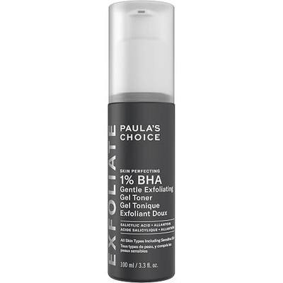 Paula's Choice SKIN PERFECTING 1% BHA Exfoliating Gel Toner for Sensitive Skin, Gentle Facial Smoother with Salicylic Acid and Allantoin for Redness, Clogged & Enlarged Pores, Fragrance-Free | Gentle Facial Exfoliator with Salicylic Acid & Allantoin for Redness, Clogged & Enlarged Pores, Fragrance-F