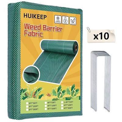 Heavy Duty Weed Barrier Fabric, Premium Weed Control Mat with High Permeability & Moisture Retention for Gardens, Orchards & Outdoor Spaces, Ideal for Homeowners & Gardeners (4FT*50FT*2) | Effective Weed Elimination for Yard & Orchard Long-Lasting Durability for Outdoor Use