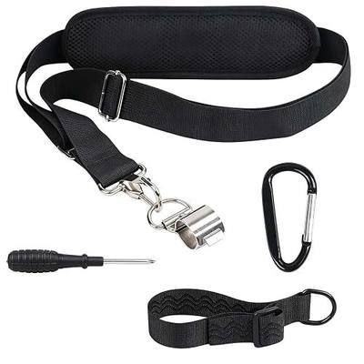 XTACER Heavy-Duty Universal Trimmer Shoulder Harness with Upgraded Metal Clip, Compatible with Most String Trimmers & Leaf Blowers (Black)