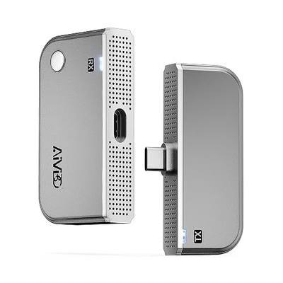 2026 Type-C Wireless HDMI Transmitter and Receiver, Plug & Play USB C HDMI Transmitter Extender, Wireless Casting Video and Audio for Phone Laptop PC to TV Projector Monitor