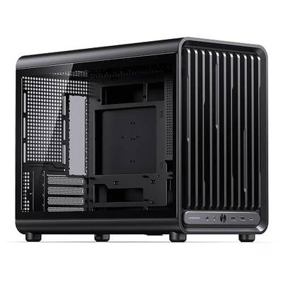 JONSBO D33 Black Micro ATX PC Case,High Airflow MATX case with Tempered Glass Panel,9 Fan Positions,High Compatibility,Supports MATX BTF MB, 435mm GPU/360AIO/172mm Air Cooler,ATX/SFX PSU,Black