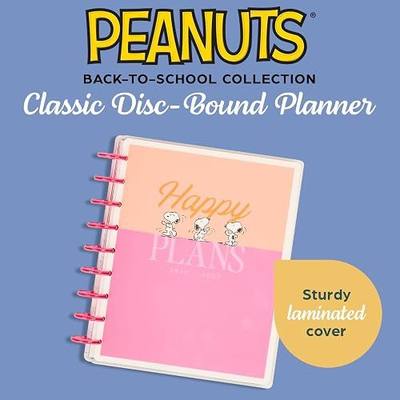 Happy Planner Peanuts Disc-Bound 12-Month Academic Planner | Dated July 2026–June 2027, Classic size, 7" x 9.25", Dashboard Layout