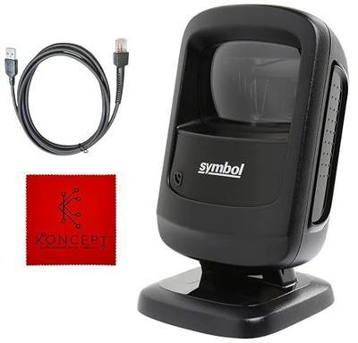 DS9208 Zebra Symbol Digital Handsfree 1D/2D Barcode Scanner with USB Cable & Microfiber Cleaning Cloth - High Performance Scanning, Compact Design, Standard Range (Renewed)