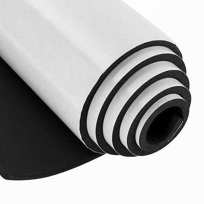 NATGAI Sponge Neoprene with Adhesive, 1/4" Thick X 12" Wide X 59" Long Closed Cell Foam Rubber Sheet, Cut to Multiple Dimensions - DIY, Gaskets, Cabinet, Crafts, Furniture