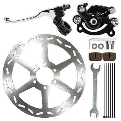 BLACK Rear Brake Caliper and Mini Bike Brake Lever 180mm Disc Brake Rotor for Coleman CT100U CC100X Baja DB30 Motovox MBX11 MBX10 MMB80 MMB105 79cc 97cc 100cc Powersports Parts