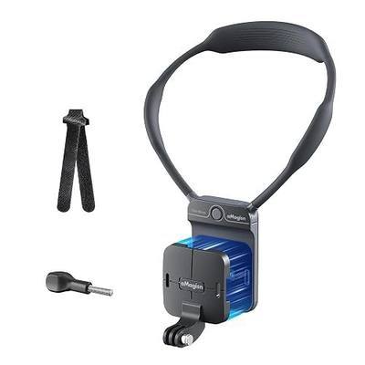 Invisible Magnetic Neck Mount for Action Camera, Backplate Strap for Hands-Free POV Vlogging for Hero 13, Insta 360 Luna/X5/X4/Ace Pro 2, Osmo Pocket 4P/4/Nano/Action 6/5 Pro