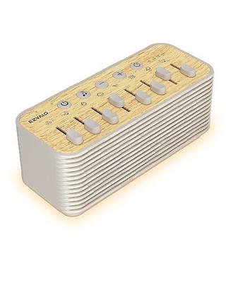 White Noise Sound Machine for Sleep, Gifts for Women | 255+ Natural Sound Combinations, Breathing Night Light with Sleep Timer, Volume Control, Rechargeable Bluetooth Speaker