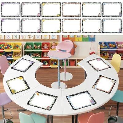 Lincia 12 Pcs Large 12'' Dry Erase Dots for Classroom Table Composition Dry Erase Circles Removable Sticker Spots for Whiteboards, Desks, Wall Decals, Student, Teacher School Supplies