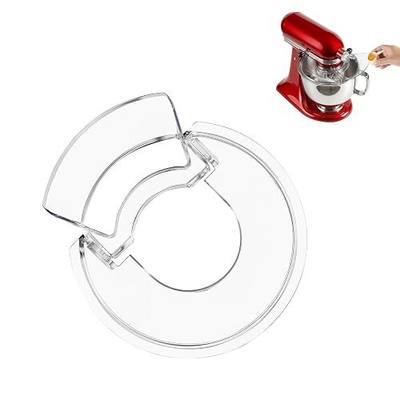 Pouring Shield for KitchenAid 4.5-5 Quart Tilt-Head Stand Mixer, Fits Stainless Steel Glass Ceramic Bowls | Splash Guard Mixer Bowl Cover with Removable Pour Spout, Clear Splatter Guard Mixer Accessory