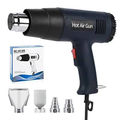 Heat Gun 1800W, Handed Hot Air Gun with 4 Nozzles for Crafting | Fast Heating 122°F-1202°F, 5.25FT Ultra-Long Cable Portable Heat Gun for Shrinking Wrapping PVC, DIY Embossing