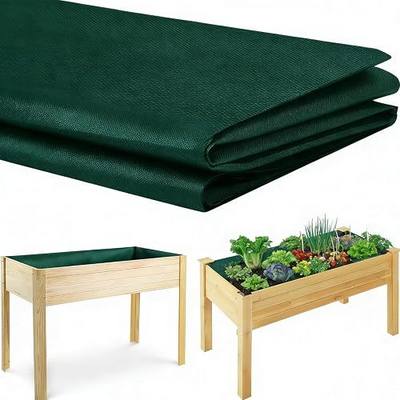 63 * 114IN Raised Garden Bed Liner, Heavy Duty Plant Grow Bags, Recyclable Garden Liner, Outdoor Raised Replacement Planter Liners for Growing Vegetables, Flowers, Plants (160 x 290 cm, Green)