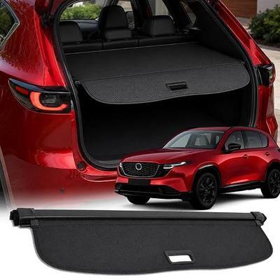 Cargo Cover for All-New 2027 2026 Mazda CX5 Accessories, Retractable Rear Trunk Cover for 2027 2026 Mazda CX-5 Cargo Cover Anti-Peeping Security Luggage Shade (Black+Gray, Carbon Fiber Look) | Customized for All-New 2026 Mazda CX5 Accessories, Anti-Peeping,Keep items hidden, No drilling required