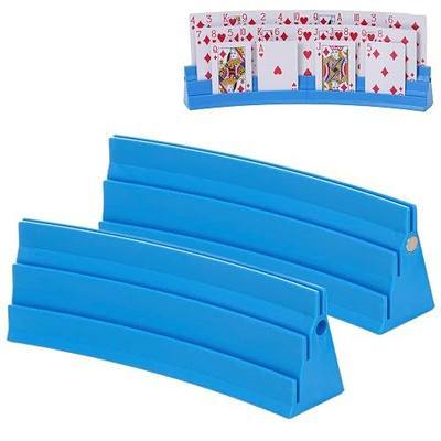 Magnetic Expandable Card Holders for Playing Cards, 2 Pcs - Little Hands Card Game Holders for Kids Adults Seniors, Family Game Nights Accessory