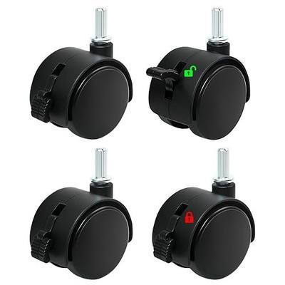 1.5 Inch Casters Set of 4 | Plastic Wheels for Furniture | Swivel Nylon Castor Wheels for Carts, Cabinets, Tables, Muebles