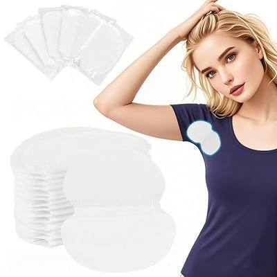Armpit Sweat Pads 10 Own Packaging Underarm Sweat Pads for Women | Breathable Material, Comfortable Unflavored, Non Visible, Large Area Back Adhesive, Disposa