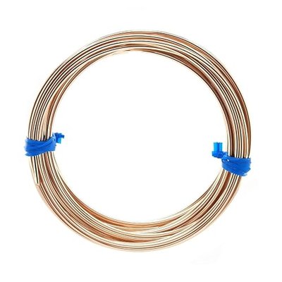 14/20 Yellow Gold Filled Wire 18 Gauge, Round, Dead Soft, 3FT by CRAFT WIRE | 14K Gold Filled Wire for Jewelry Making, Wire Wrapping, Solid 14/20 Yellow Gold Filled, High Quality Made in USA