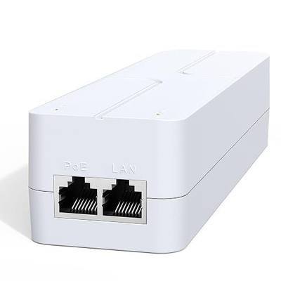 2.5Gb PoE++ Injector 90W, VunLink High Power IEEE 802.3bt Multi-Gig PoE Adapter, 55V Output, 10/100/1000/2500Mbps for WiFi 7 Access Point, PTZ Camera, Video Conference System, Plug & Play, Up to 100m