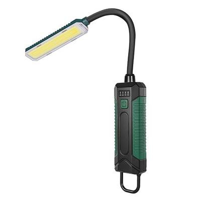 Rechargeable Work Light Magnetic Machine Flashlight 360° Flexible Gooseneck | 91 LED, 500 Lumen Shop Tool Lamp for Work Bench, Sewing Machine, Mechanics, Lathe, Gifts for Father