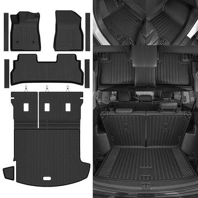 Custom Fit Floor Mats for Chevrolet/Chevy Trax 2024-2025 2026 | All Weather TPE Floor Liners with Trunk Mat & Backrest Protectors & Door Sill Guard | Odorless Full Set Interior Accessories