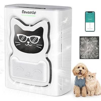 Pet Air Purifier for Large Room, 2300 sq ft | 4-in-1 H13 HEPA Washable Pre-filter, Air Quality Sensor & Auto Modes, Quiet Sleep Mode, Removes Pet Hair, Dander, Smoke, Dust