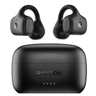 Raycon Everyday Clip On Earbuds - Open Ear Headphones, Lightweight Wireless Earbuds Bluetooth, Sweat & Water Resistant Earphones, Clip Earbuds with Buttons, 30 Hours Battery Life (Carbon Black)