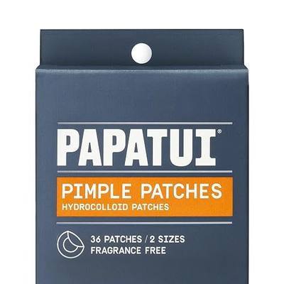 PAPATUI by Dwayne Johnson Pimple Patches for Men Hydrocolloid 36 Ct | Pimple Patches for Men, Made with Hydrocolloid Technology, Helps Fight Blemishes, Dermatologist-Tested