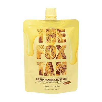 The Fox Tan Rapid Vanilla Custard, Advanced Melanin Boosting Tanning Accelerator for Sunbed & Outdoor Tanning with Niacinamide, Vanilla, 150mL