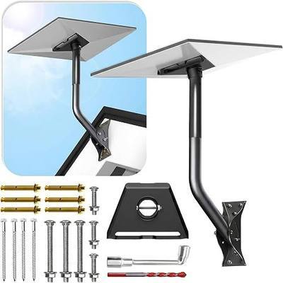 Gen 3 Mount for Starlink, 360° Adjustable Heavy-Duty Wall Roof Eave Mount for Starlink V3 V4 4X Standard Dish, Weatherproof Aluminum Alloy Adapter Satellite Internet Mount