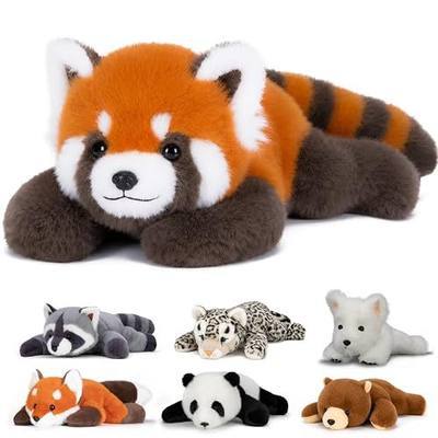 Weighted Stuffed Animals, 24 inch Soft Red Panda Plush Toy Gift | Cozy & Huggable Faux Rabbit Fur Stuffed Animal for Kids and Adults,Cute Plush Gifts for Birthdays and Christmas