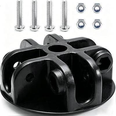 4-Way Roof Centre Bracket Connector Canopy Tent Replacement Parts Pop-up Canopy Replacement Parts Outdoor Canopy Parts (1-Pack+4 Screw Set)